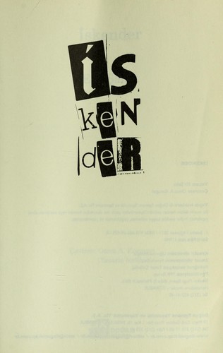 İskender kitap kapağı