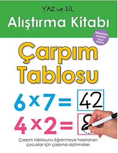 Çarpım Tablosu / Yaz ve Sil Alıştırma Kitabı kitap kapağı