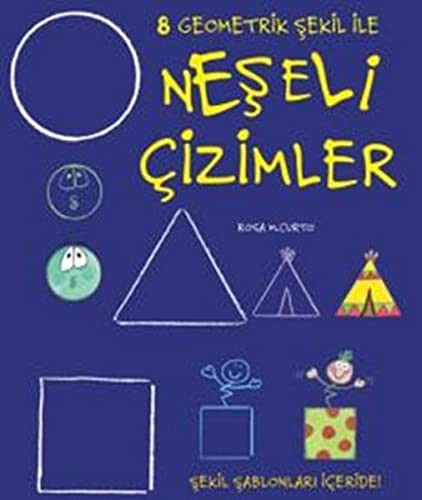 Neşeli Çizimler 8 / Geometrik Şekil ile kitap kapağı