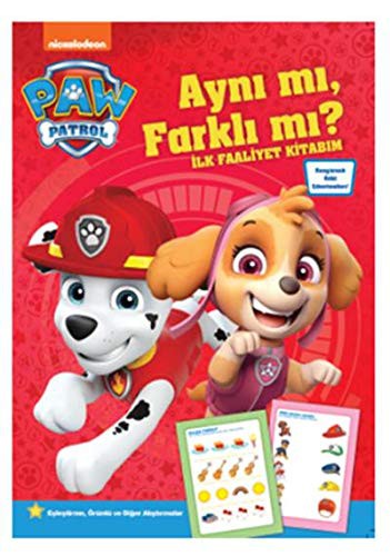 Paw Patrol Aynı Mı Farklı Mı? Faaliyet Kitabım kitap kapağı