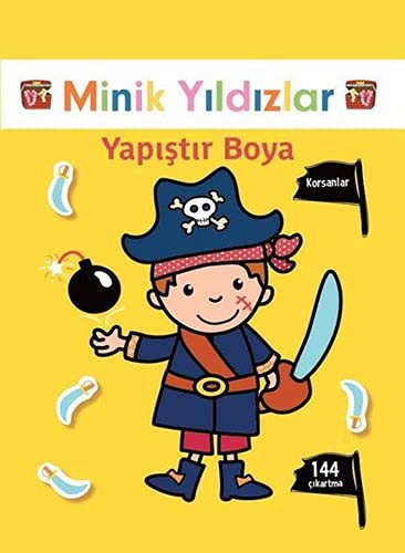 Minik Yıldızlar Korsanlar Yapıştır Boya kitap kapağı