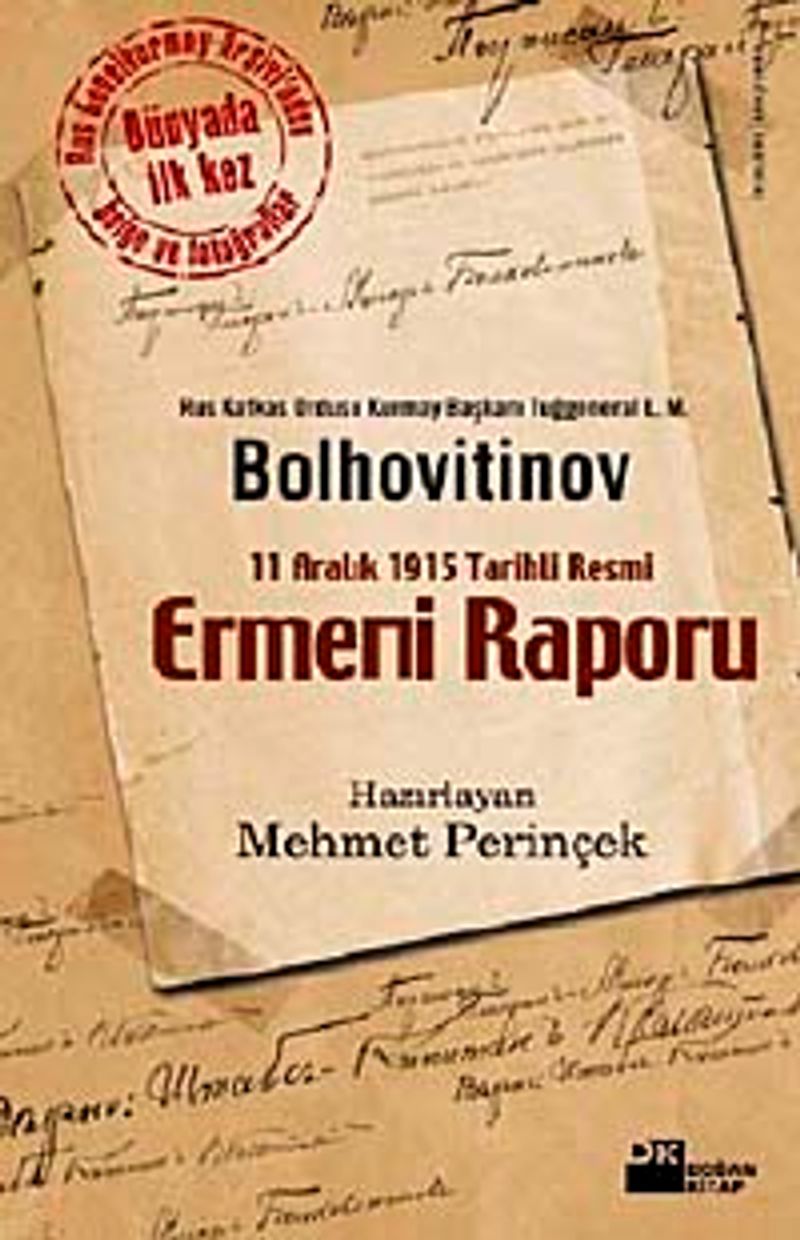 11 Aralık 1915 Tarihli Resmi Ermeni Raporu kitap kapağı