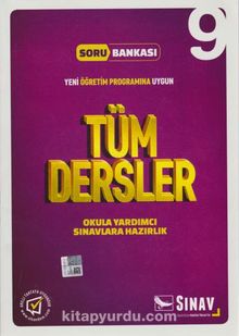 9. Sınıf Tüm Dersler Çözümlü Soru Bankası kitap kapağı