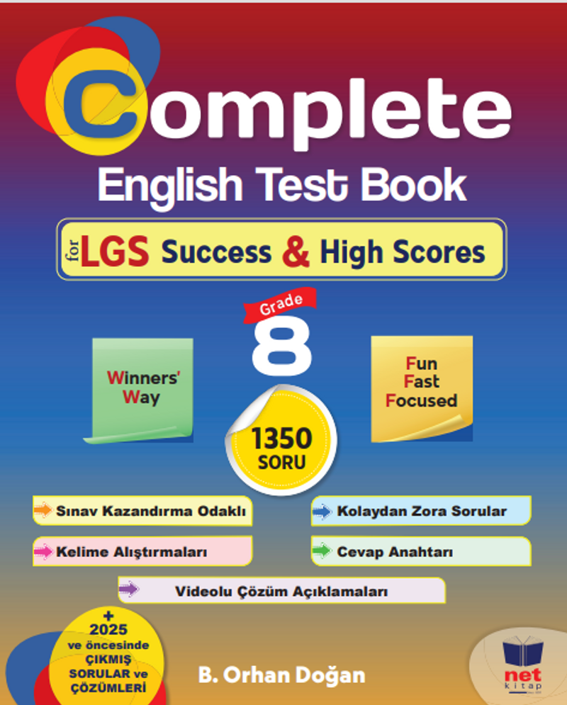 Complete English Test Book for LGS Success High Scores kitap kapağı