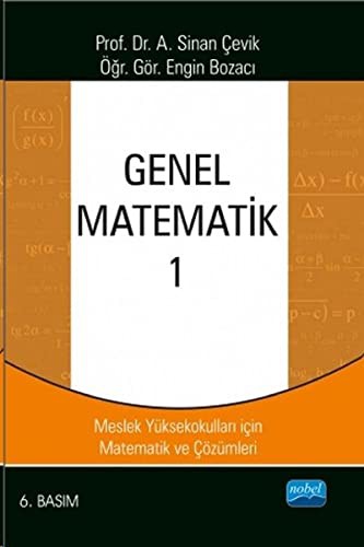 Genel Matematik 1 kitap kapağı