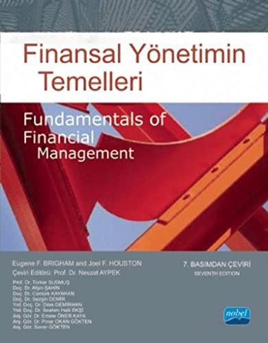 Finansal Yönetimin Temelleri kitap kapağı