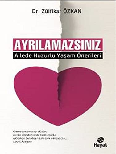 Ayrılamazsınız kitap kapağı