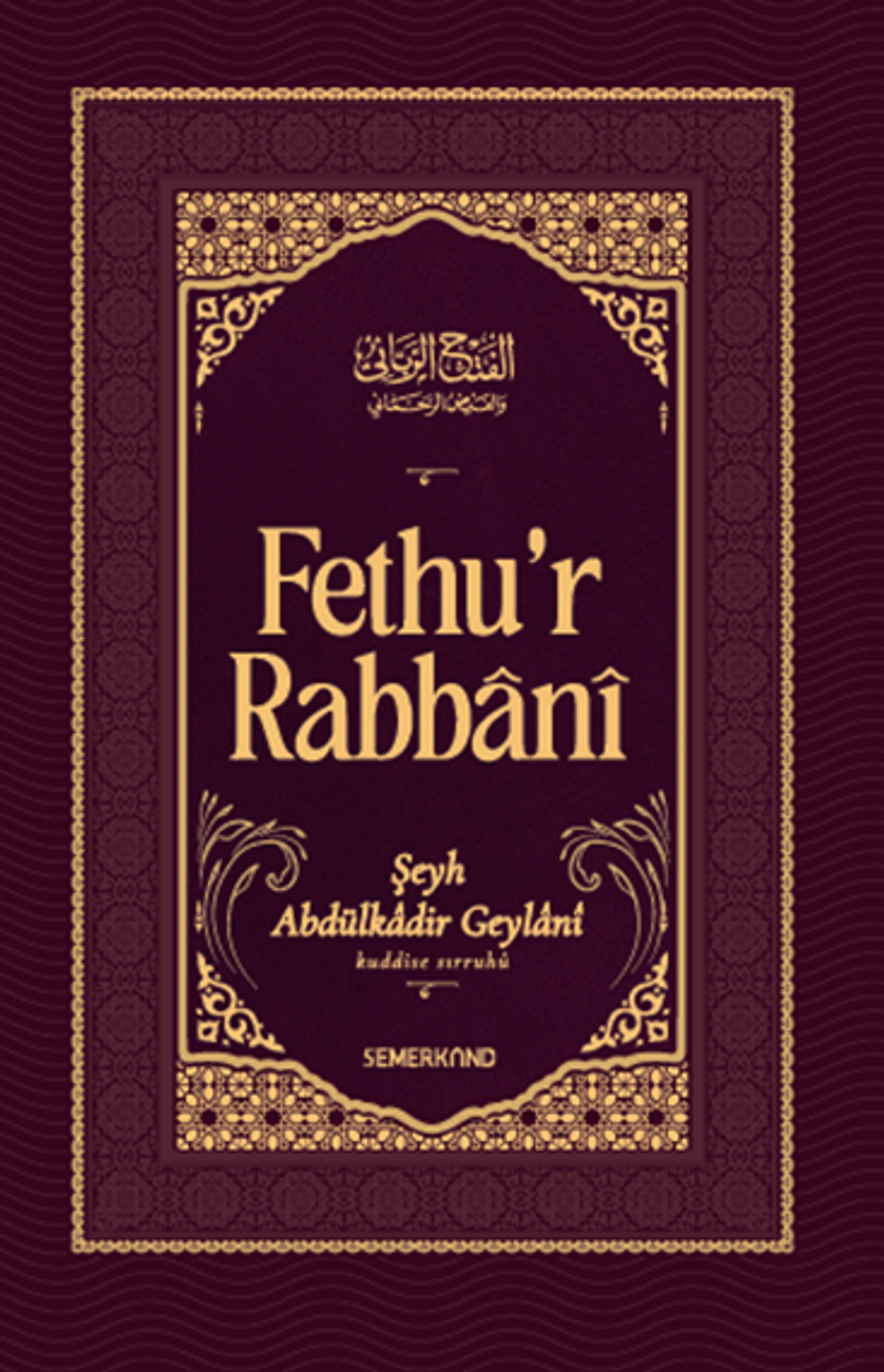 Fethur Rabbani kitap kapağı
