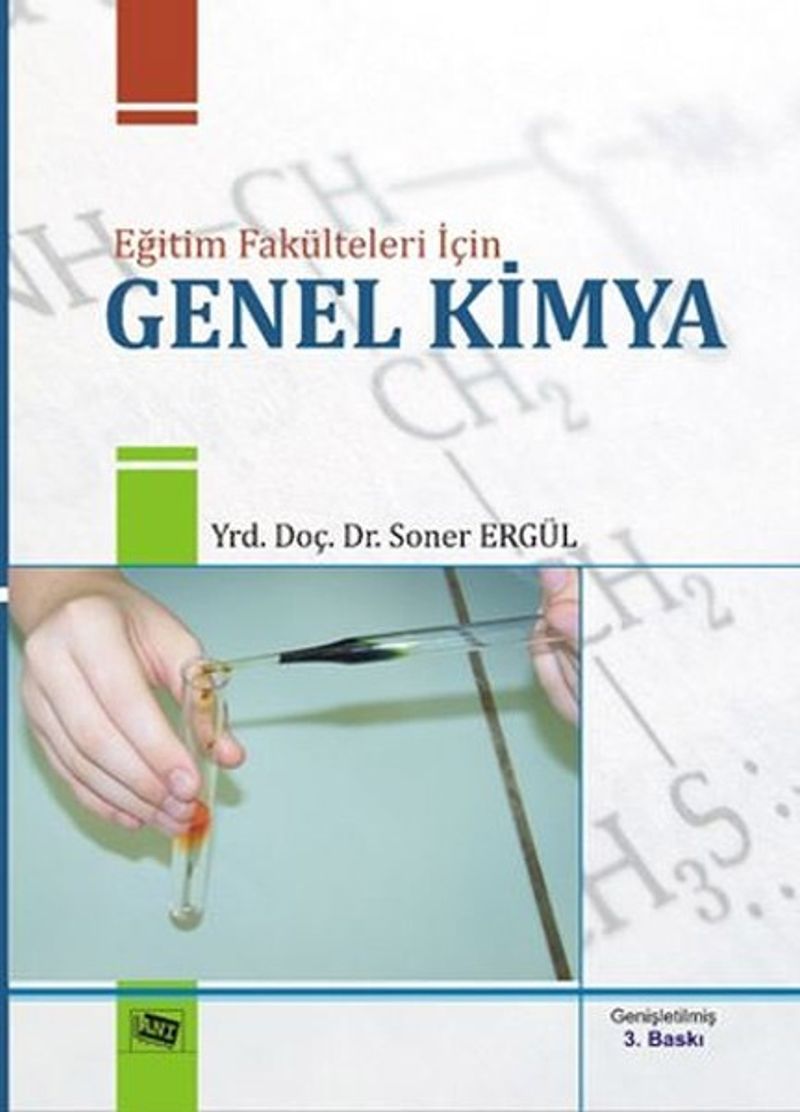 Eğitim Fakülteleri için Genel Kimya kitap kapağı