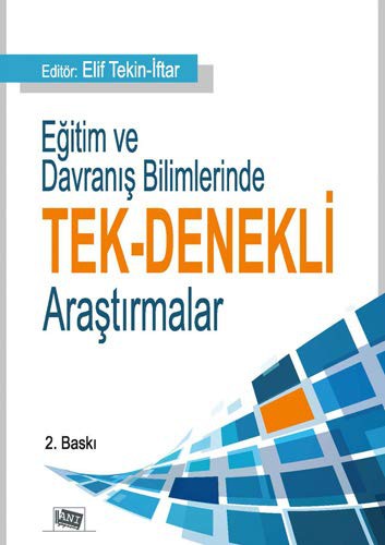 Eğitim ve Davranış Bilimlerinde Tek Denekli Araştırmalar kitap kapağı