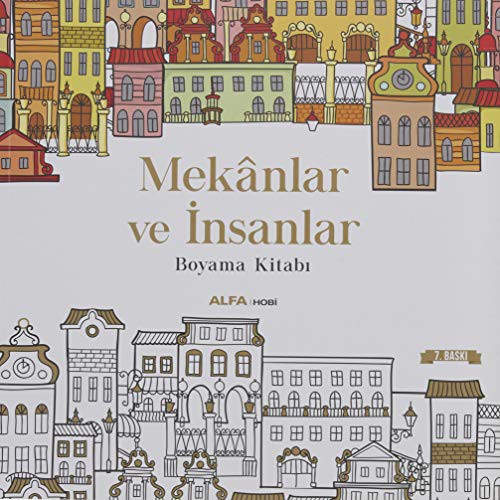 Mekanlar ve İnsanlar Boyama Kitabı kitap kapağı