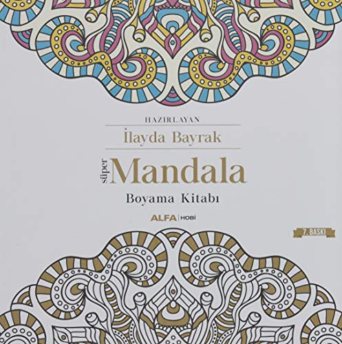 Süper Mandala Boyama Kitabı kitap kapağı