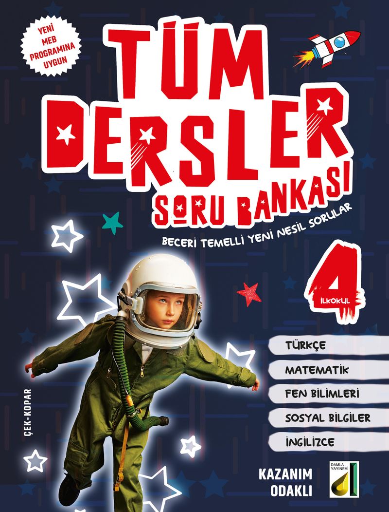 Tüm Dersler Soru Bankası 4 (Beceri Temelli Yeni Nesil Sorular) kitap kapağı