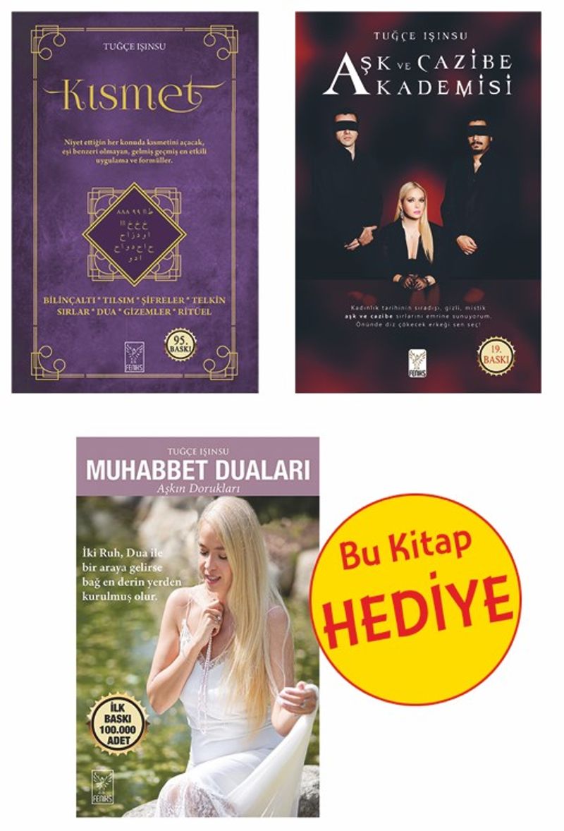 Kısmet - Aşk ve Cazibe Akademisi (2 Kitap) (Muhabbet Duaları-Hediye) kitap kapağı