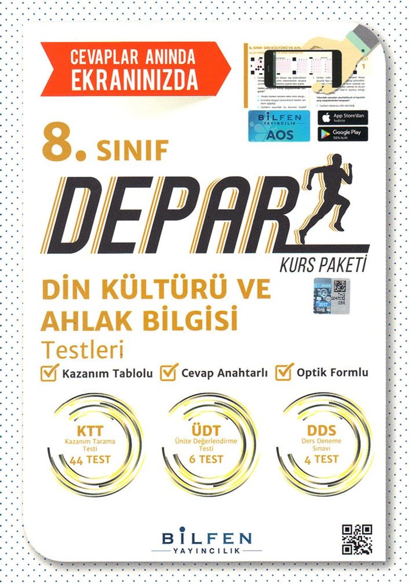 8. Sınıf Depar Din Kültürü ve Ahlak Bilgisi Testleri kitap kapağı