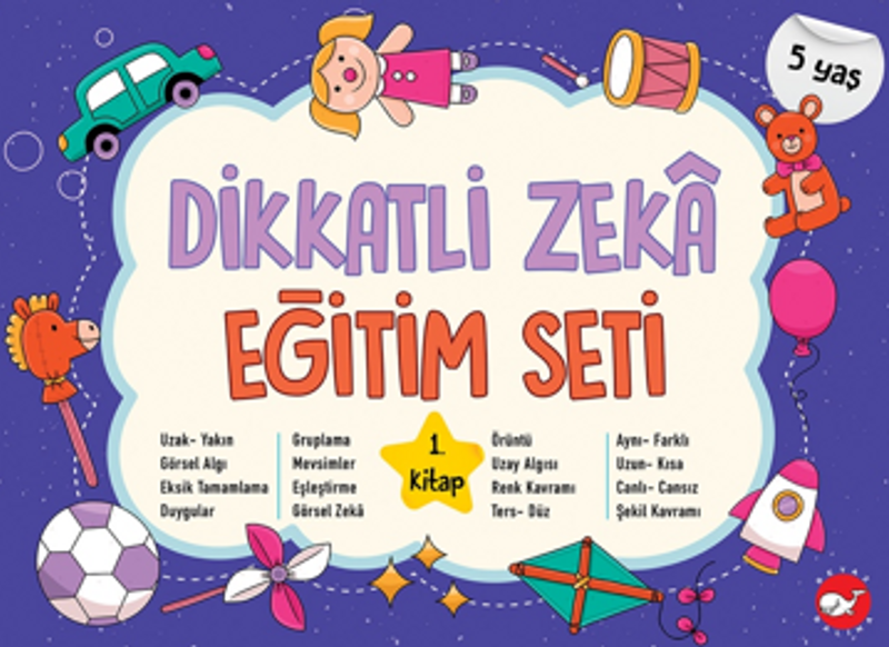 Dikkatli Zeka Eğitim Seti 1. Kitap (5 Yaş) kitap kapağı