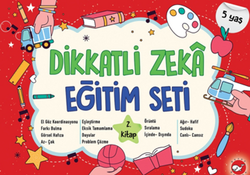 Dikkatli Zeka Eğitim Seti 2. Kitap (5 Yaş) kitap kapağı