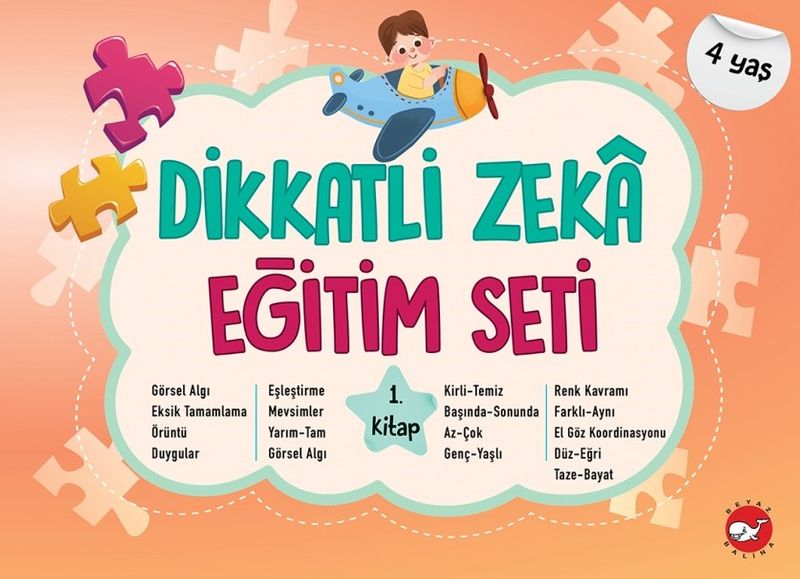 Dikkatli Zeka Eğitim Seti 1. Kitap (4 Yaş) kitap kapağı