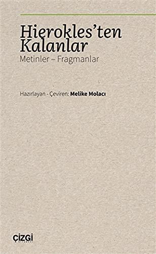 Hierokles'ten Kalanlar & Metinler - Fragmanlar kitap kapağı