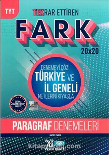 TYT Paragraf Fark 20x20 Tekrar Ettiren Denemeleri kitap kapağı