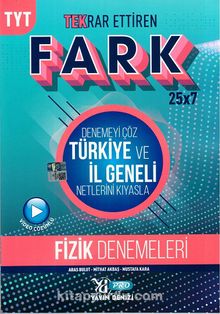 TYT Fizik Fark 25x7 Tekrar Ettiren Denemeleri kitap kapağı