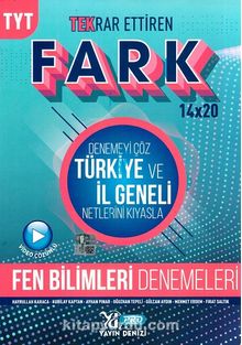 TYT Fen Bilimleri Fark 14x20 Tekrar Ettiren Denemeleri kitap kapağı