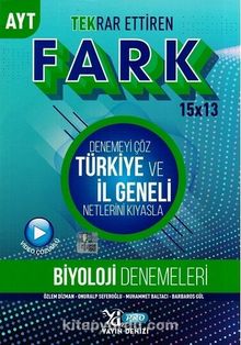 AYT Biyoloji Fark 15x13 Tekrar Ettiren Denemeleri kitap kapağı