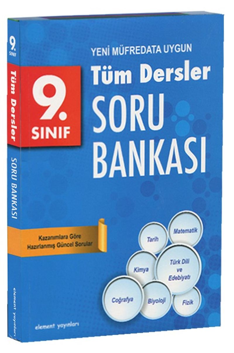 9. Sınıf Tüm Dersler Soru Bankası (Yeni Müfredata Uygun) kitap kapağı