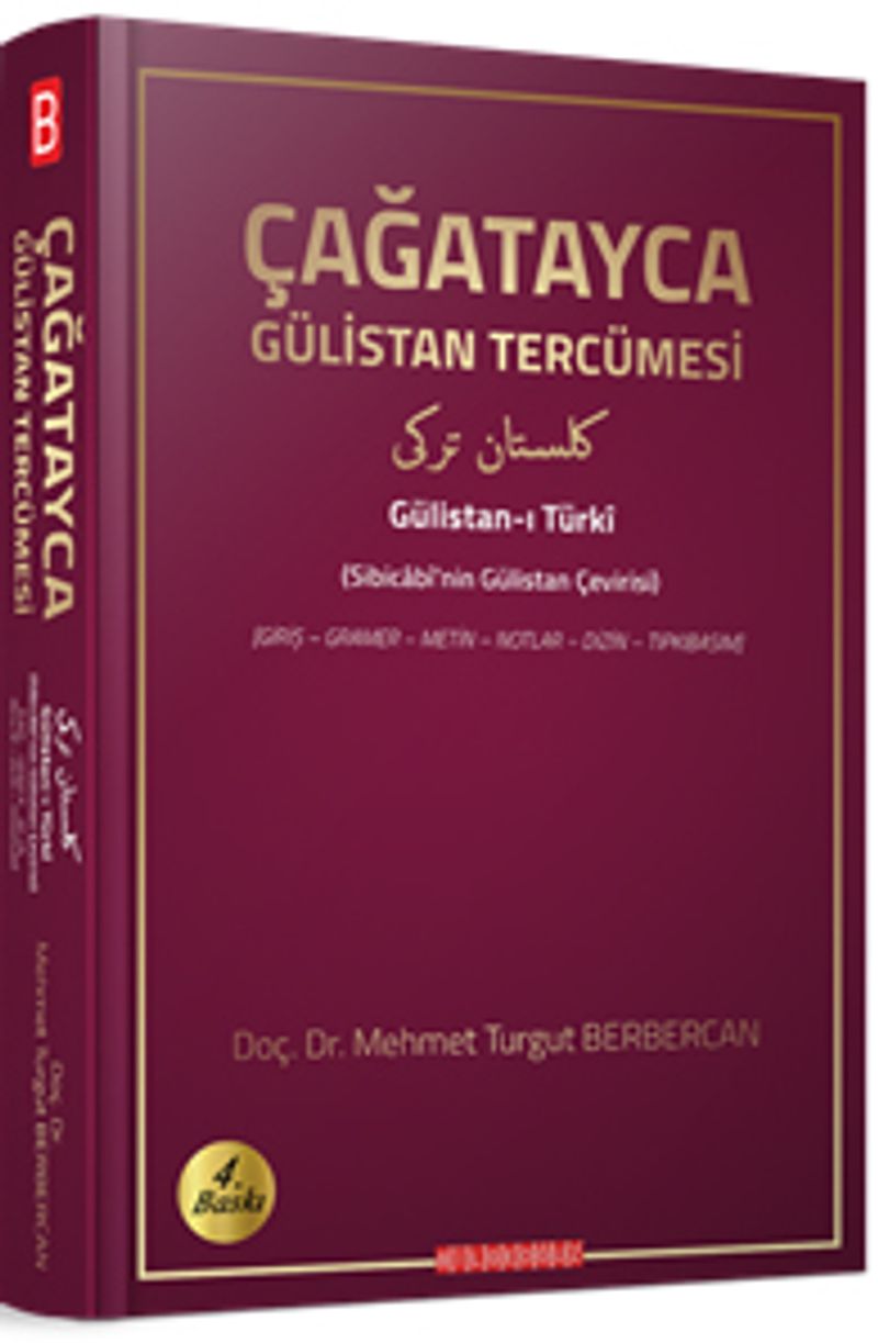 Çağatayca Gülistan Tercümesi (Sibicabi'nin Gülistan Çevirisi) kitap kapağı