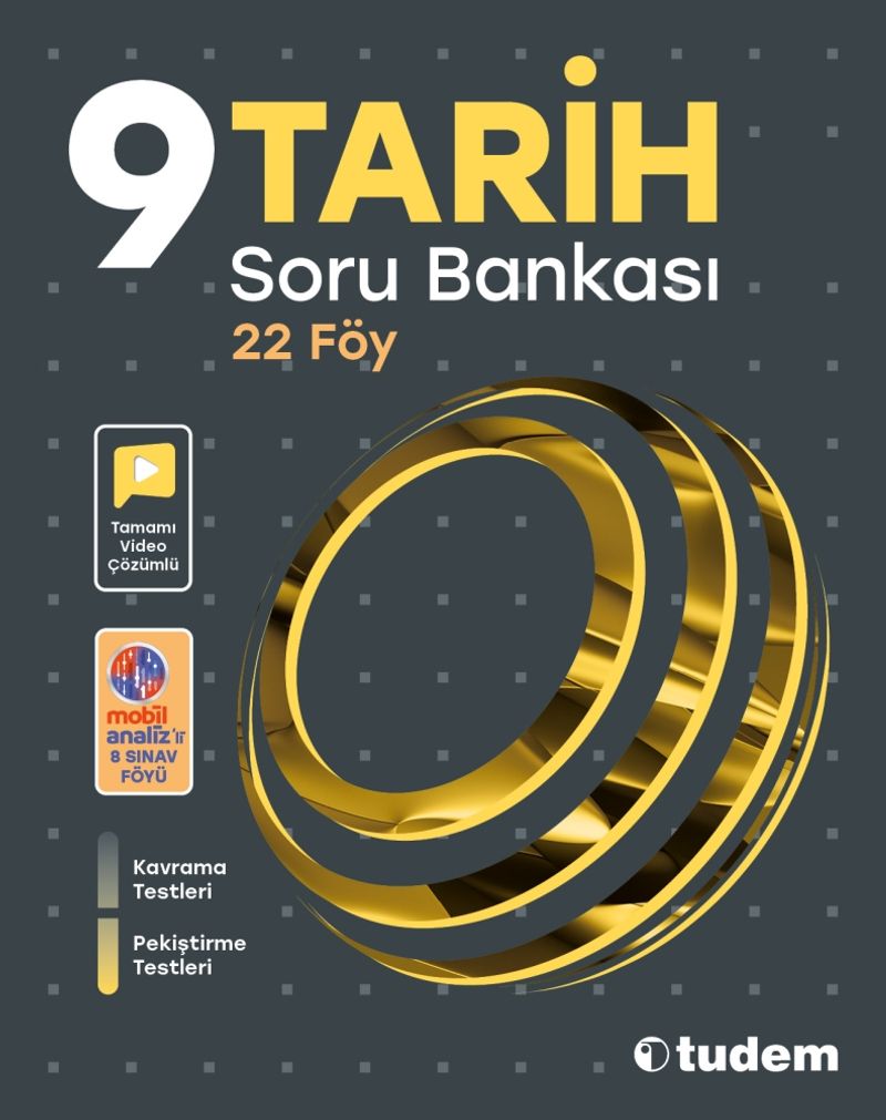 9. Sınıf Tarih Soru Bankası (22 Föy) kitap kapağı