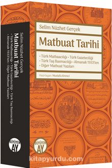 Matbuat Tarihi kitap kapağı