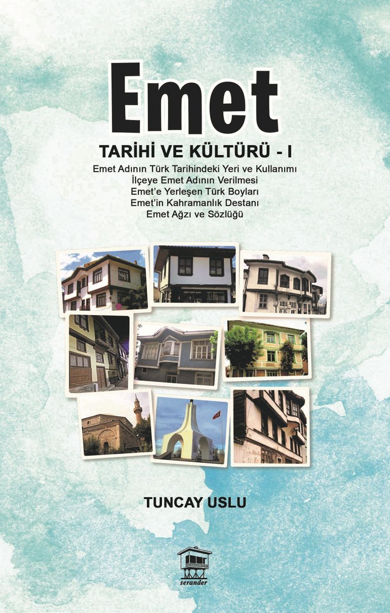 Emet Tarihi ve Kültürü 1 kitap kapağı