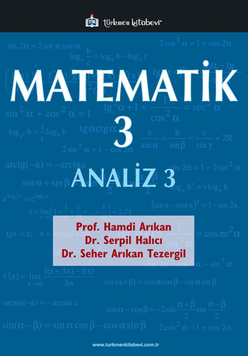 Matematik 3 Analiz 3 kitap kapağı