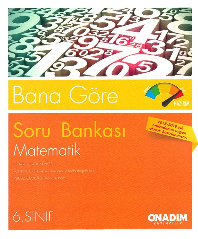 Bana Göre Soru Bankası 6. Sınıf Matematik (2 Kitap) kitap kapağı