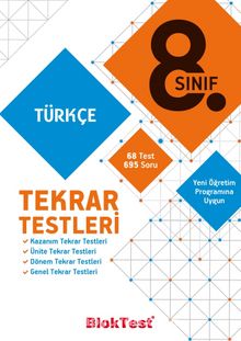 8. Sınıf Türkçe Tekrar Testleri kitap kapağı