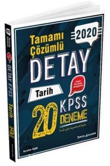 2020 KPSS Detay Tarih Tamamı Çözümlü 20 Deneme kitap kapağı