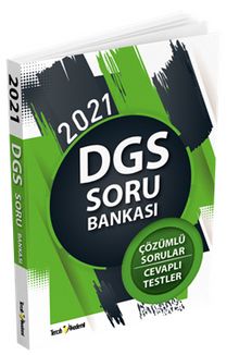 2021 DGS Soru Bankası Çözümlü Sorular Cevaplı Testler kitap kapağı