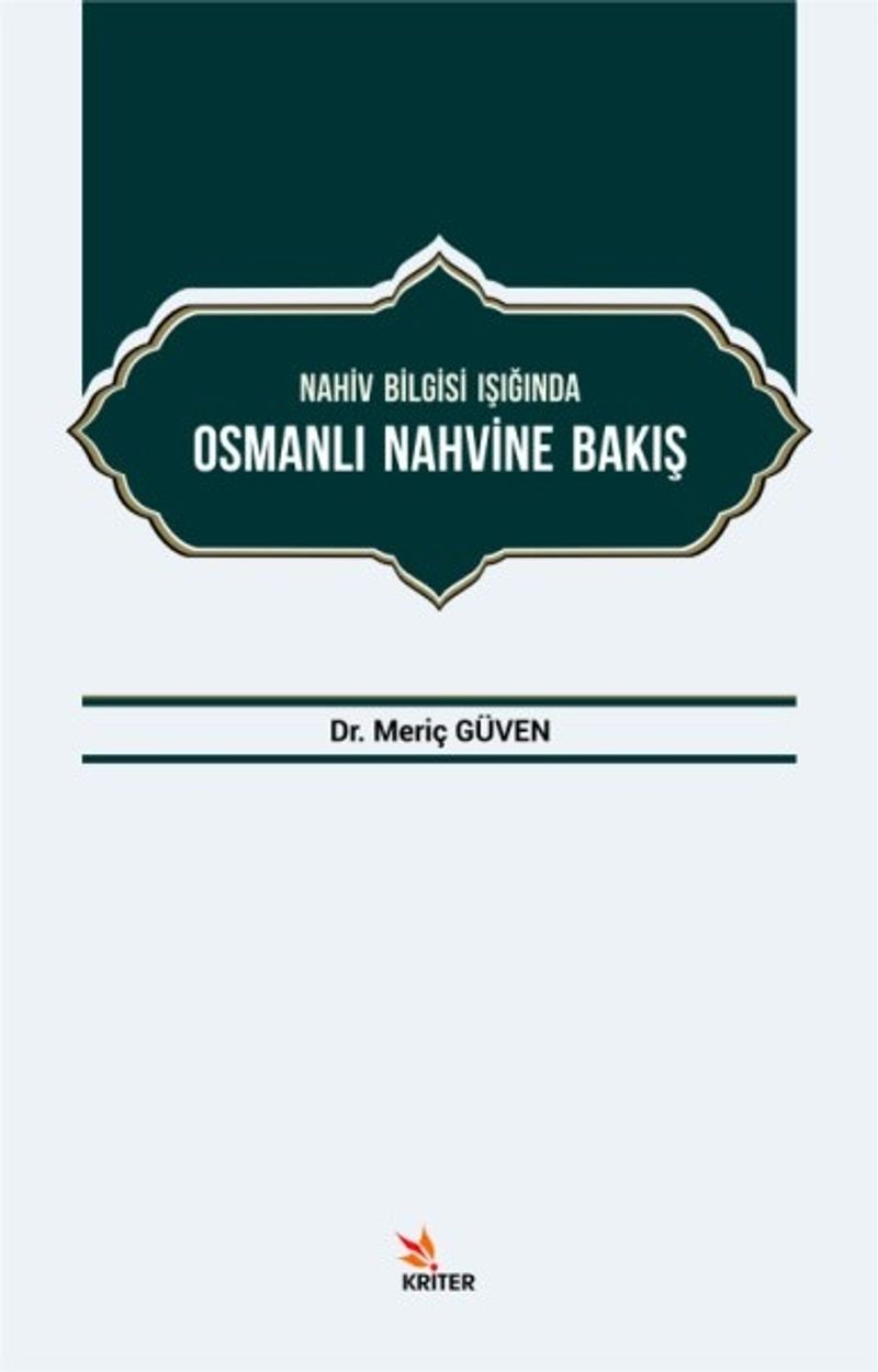 Nahiv Bilgisi Işığında Osmanlı Nahvine Bakış kitap kapağı