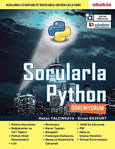 Sorularla Python (Eğitim Videolu) kitap kapağı