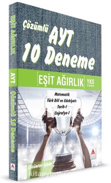 AYT Eşit Ağırlık Çözümlü 10 Deneme kitap kapağı