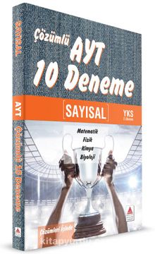 AYT Sayısal Çözümlü 10 Deneme kitap kapağı