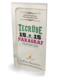 Tecrübe 15x15 Çözümlü Paragraf Denemeleri kitap kapağı
