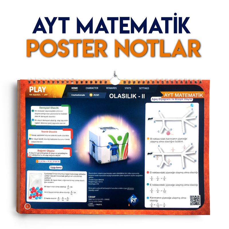 AYT Matematik Posteri kitap kapağı