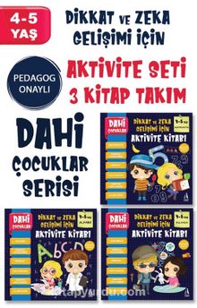Dahi Çocuklar Aktivite Seti 4-5 Yaş –3 Kitap Takım kitap kapağı