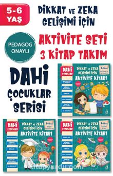 Dahi Çocuklar Aktivite Seti 5-6 Yaş (3 Kitap Takım) kitap kapağı