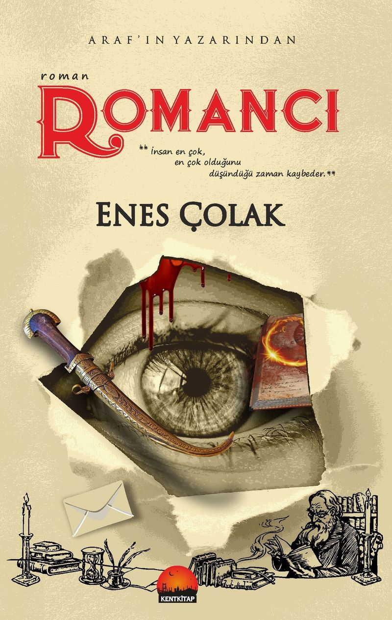 Romancı kitap kapağı