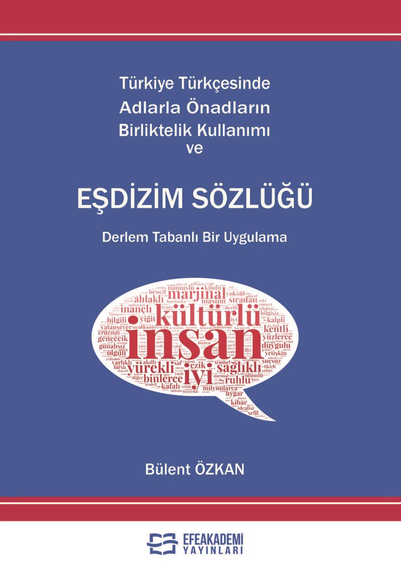 Türkiye Türkçesinde Adlarla Önadların Birlikte Kullanımı ve Eşdizim kitap kapağı