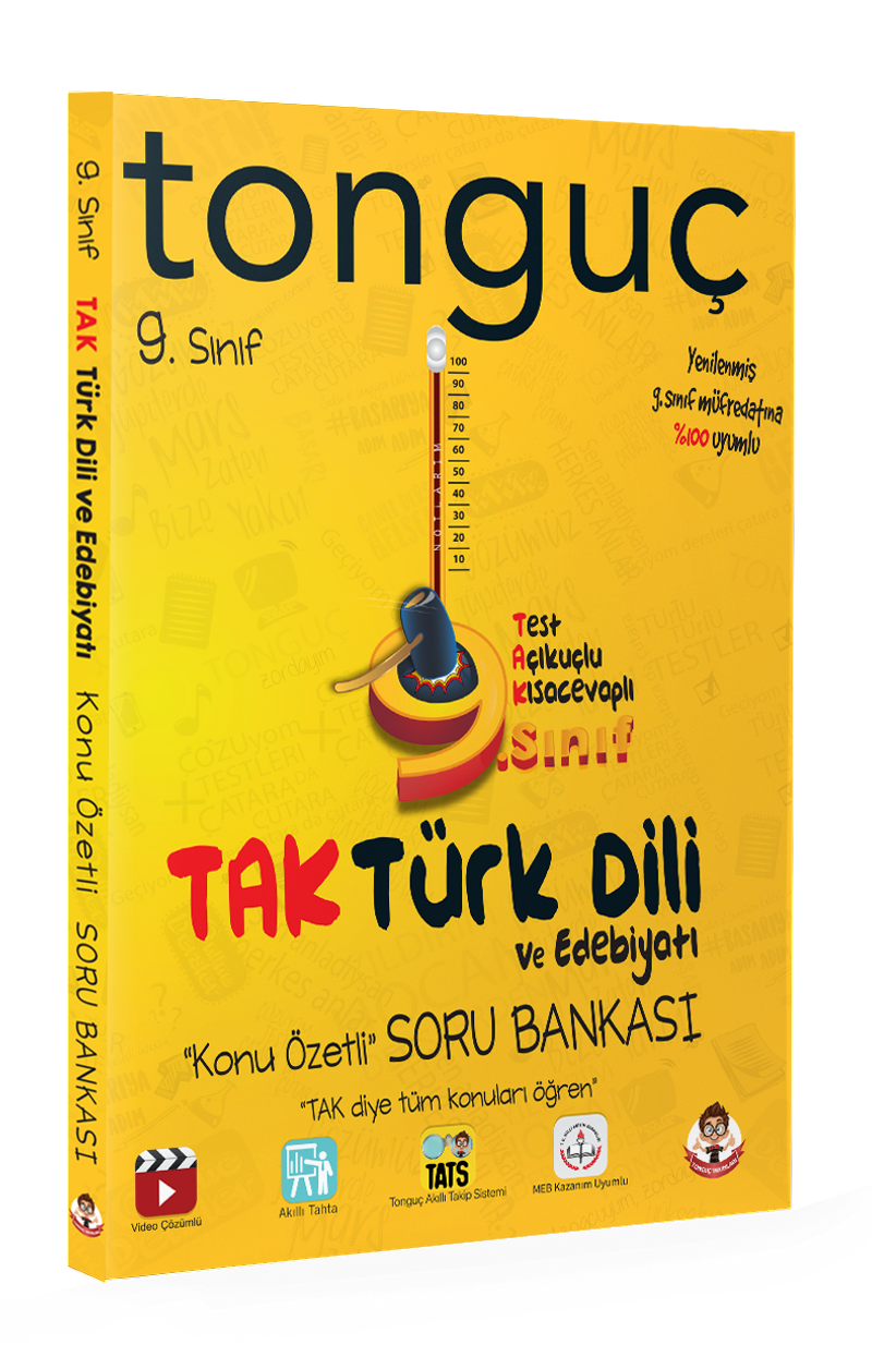 9. Sınıf Tak Türk Dili Ve Edebiyatı Konu Özetli Soru Bankası kitap kapağı