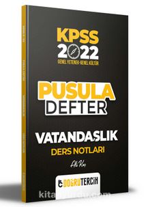 2022 KPSS Vatandaşlık Pusula Defter Ders Notları kitap kapağı