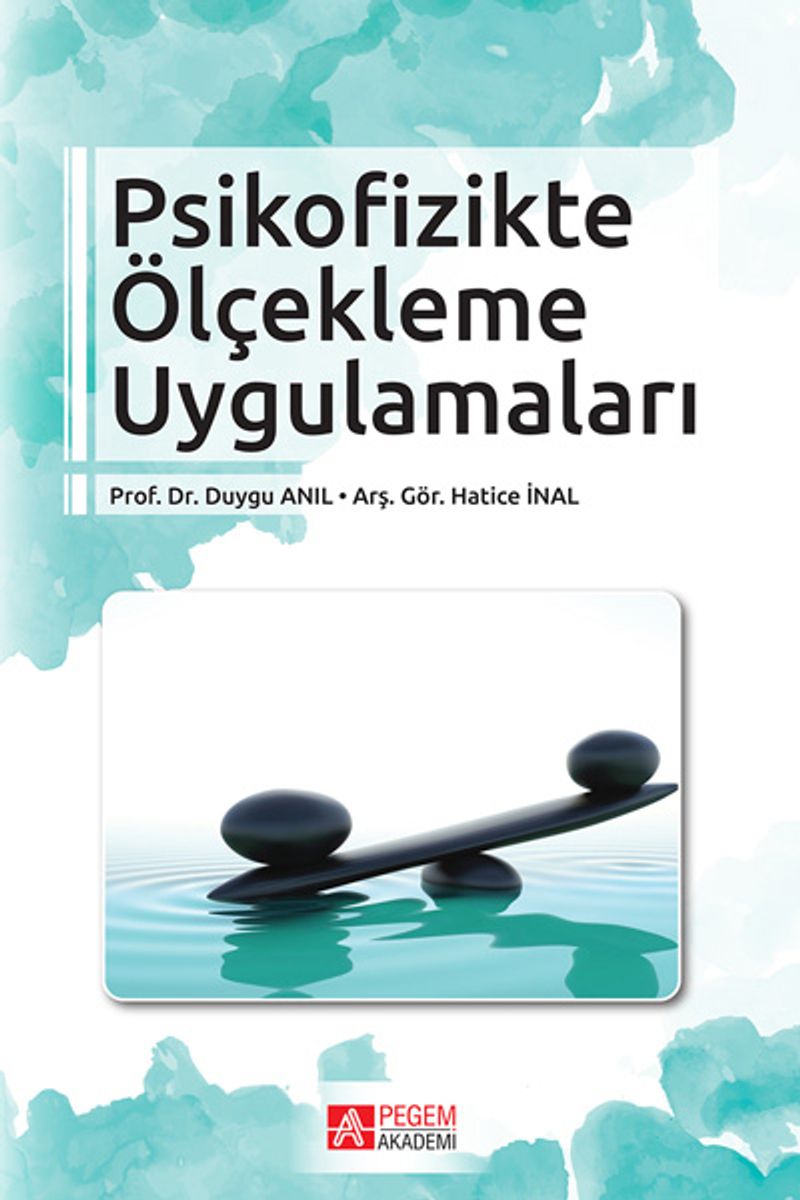 Psikofizikte Ölçekleme Uygulamaları kitap kapağı